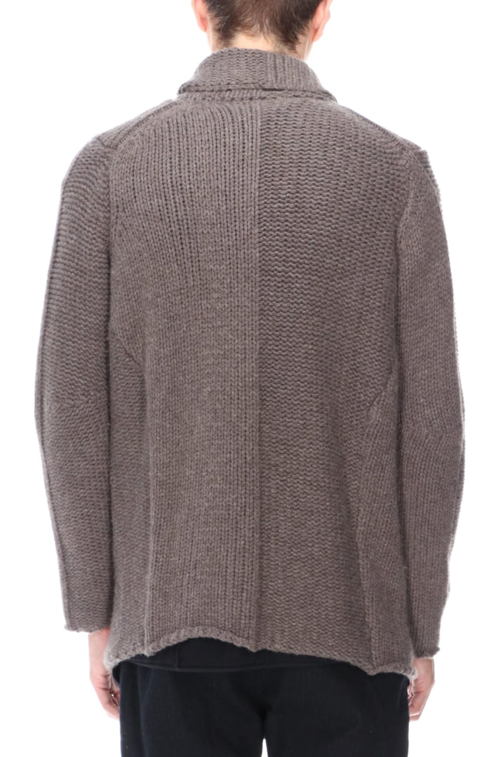 Knit jacket wool/cashmere Otter Gray