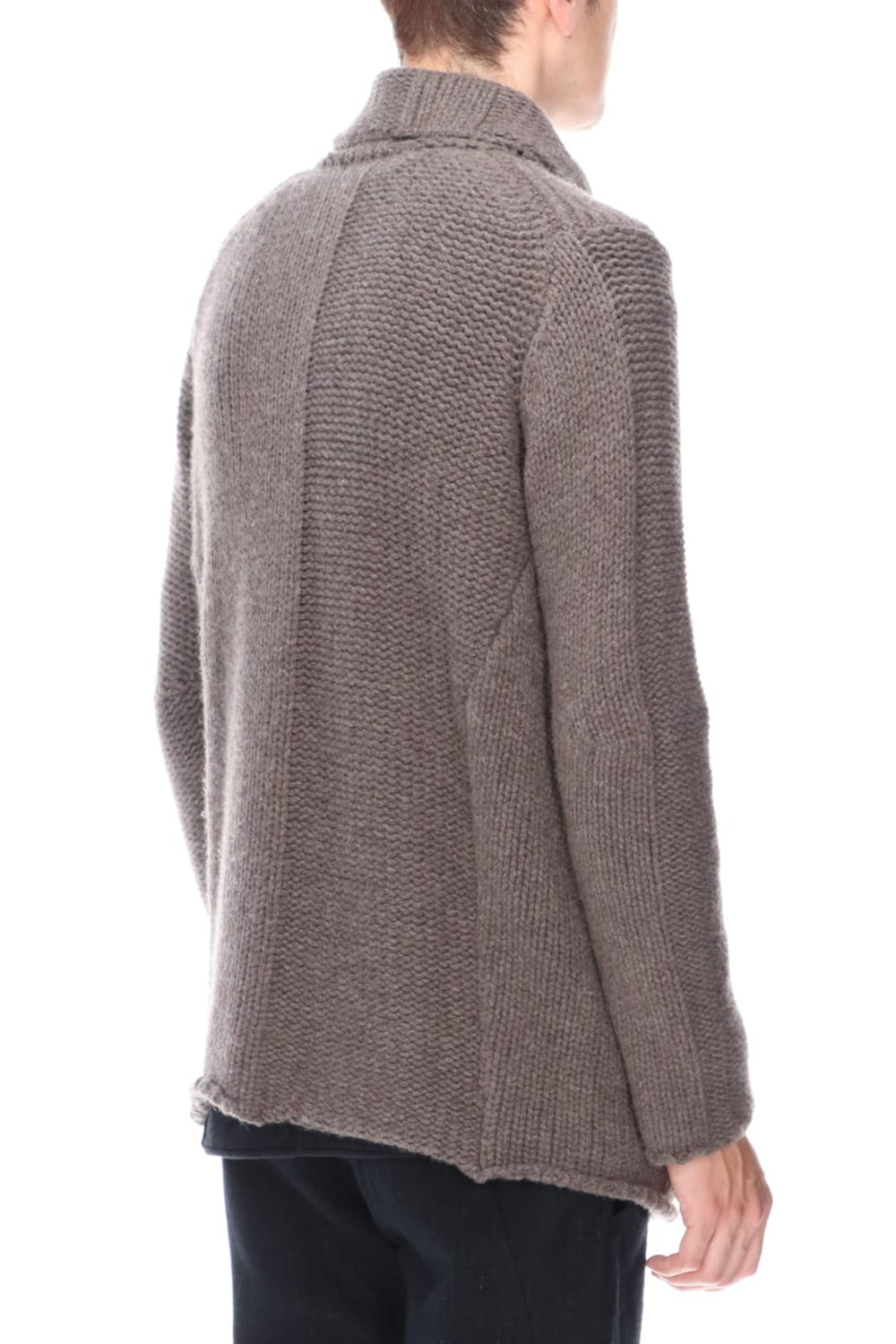 Knit jacket wool/cashmere Otter Gray