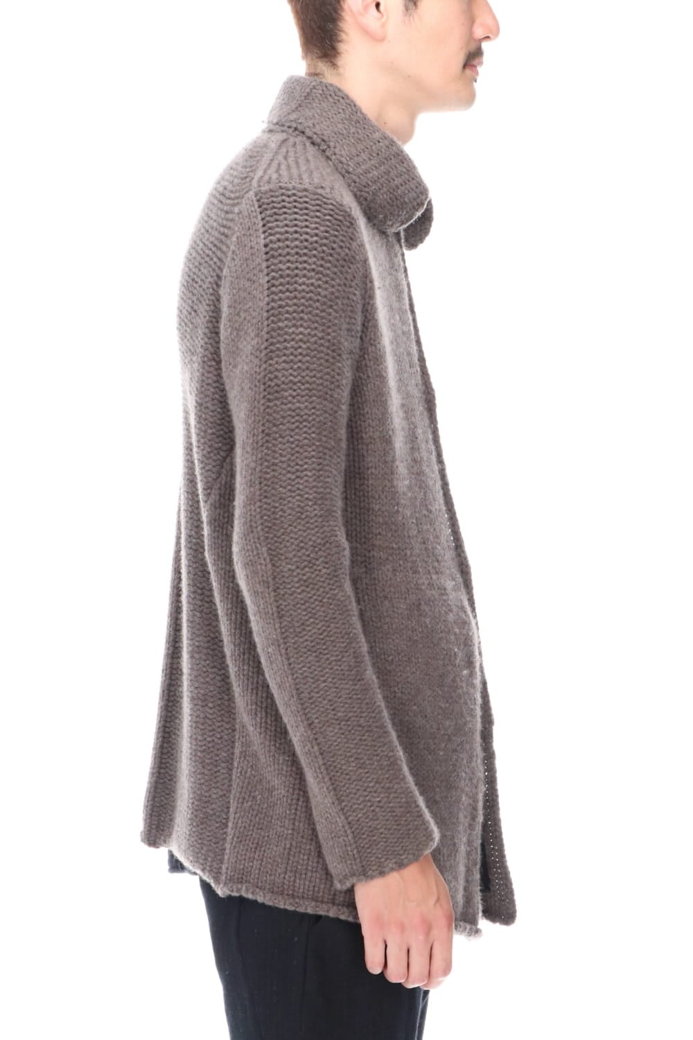 Knit jacket wool/cashmere Otter Gray