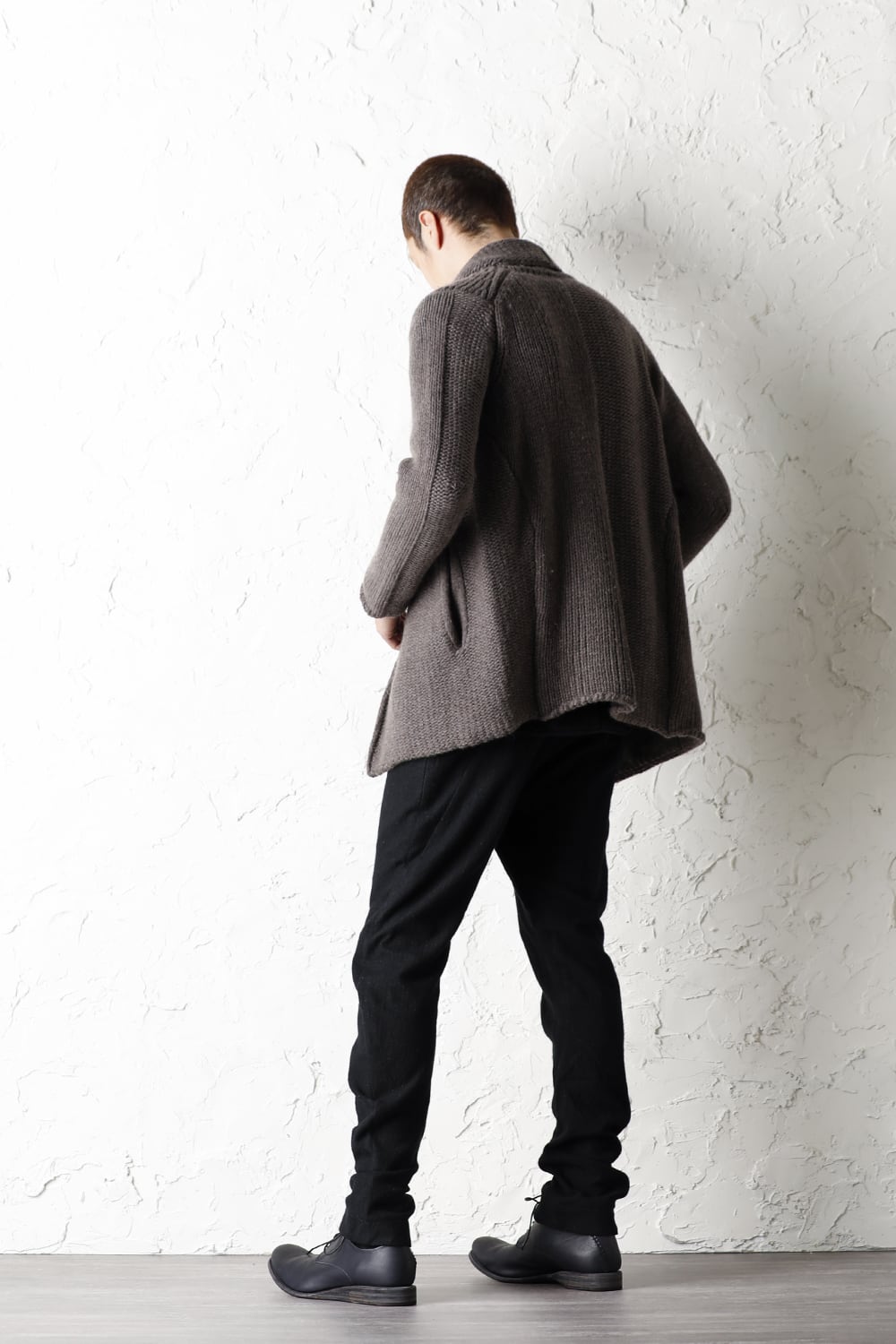 Knit jacket wool/cashmere Otter Gray