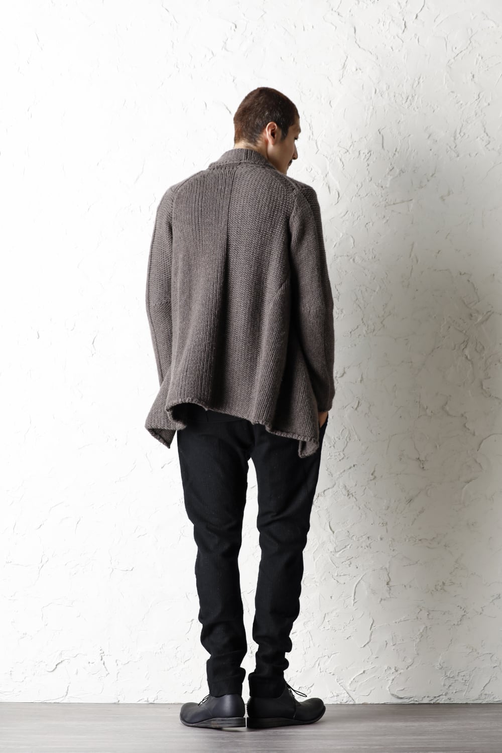 Knit jacket wool/cashmere Otter Gray