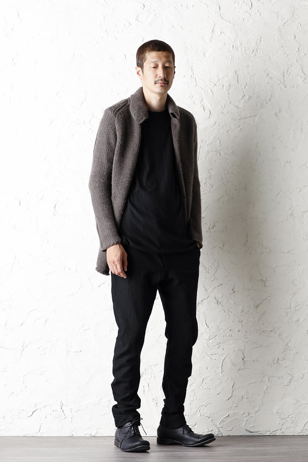 Knit jacket wool/cashmere Otter Gray