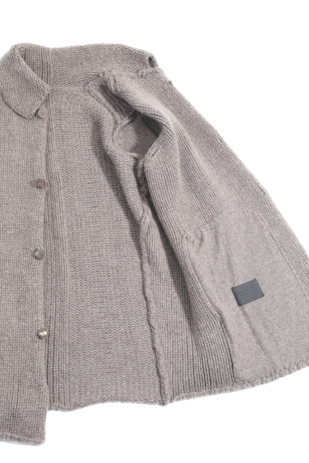 Knit jacket wool/cashmere Otter Gray