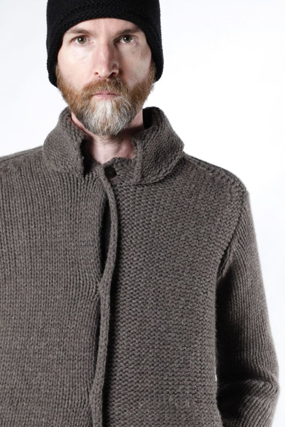 Knit jacket wool/cashmere Otter Gray