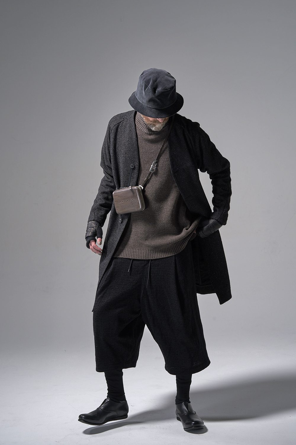 Knit High neck long sleeve Merino wool Otter Gray