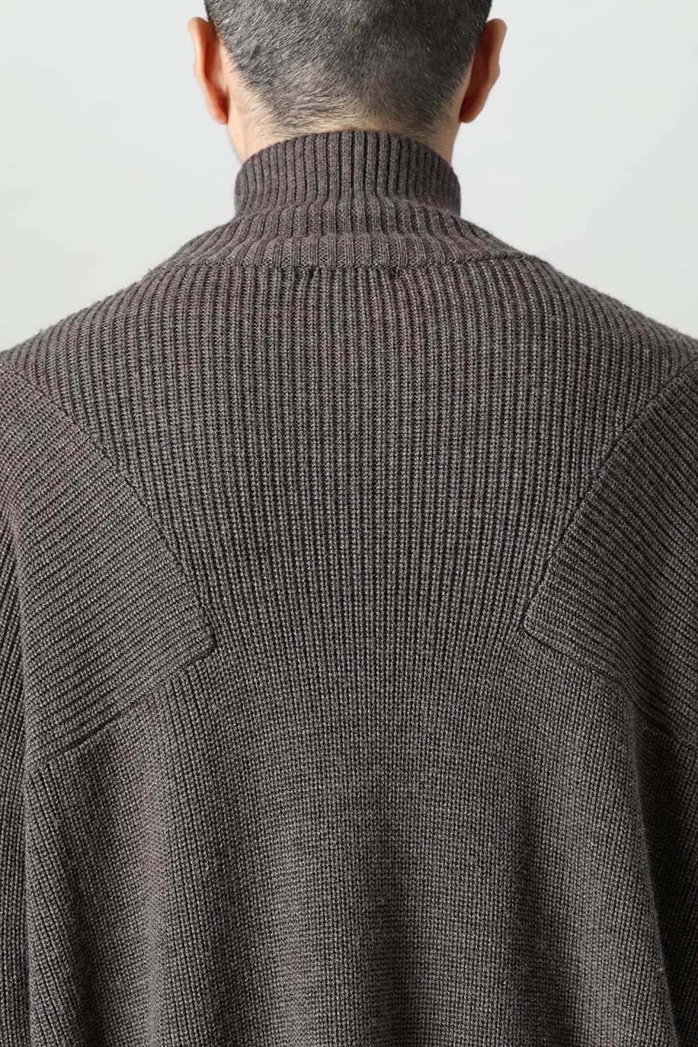 Knit High neck long sleeve Merino wool Otter Gray