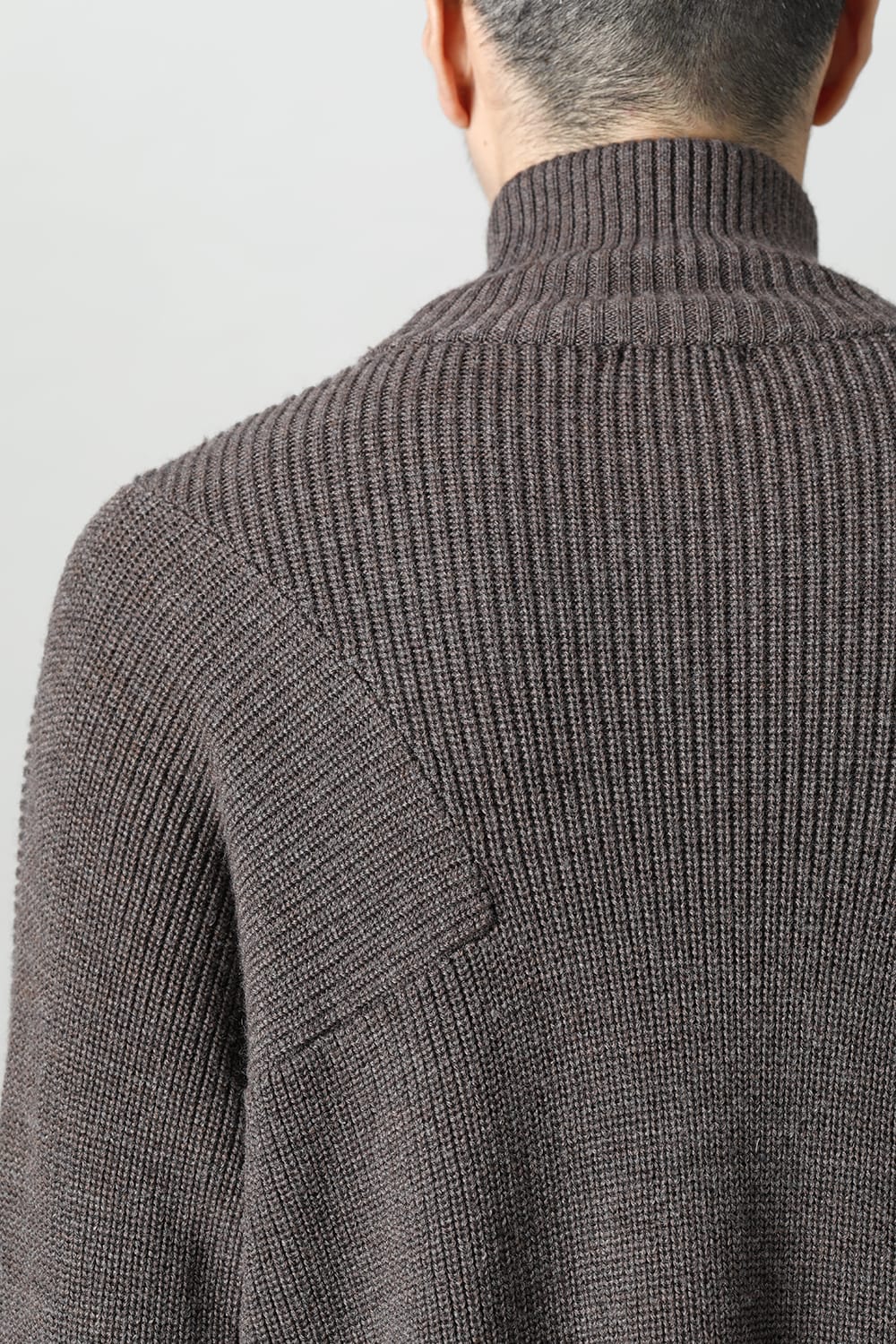 Knit High neck long sleeve Merino wool Otter Gray