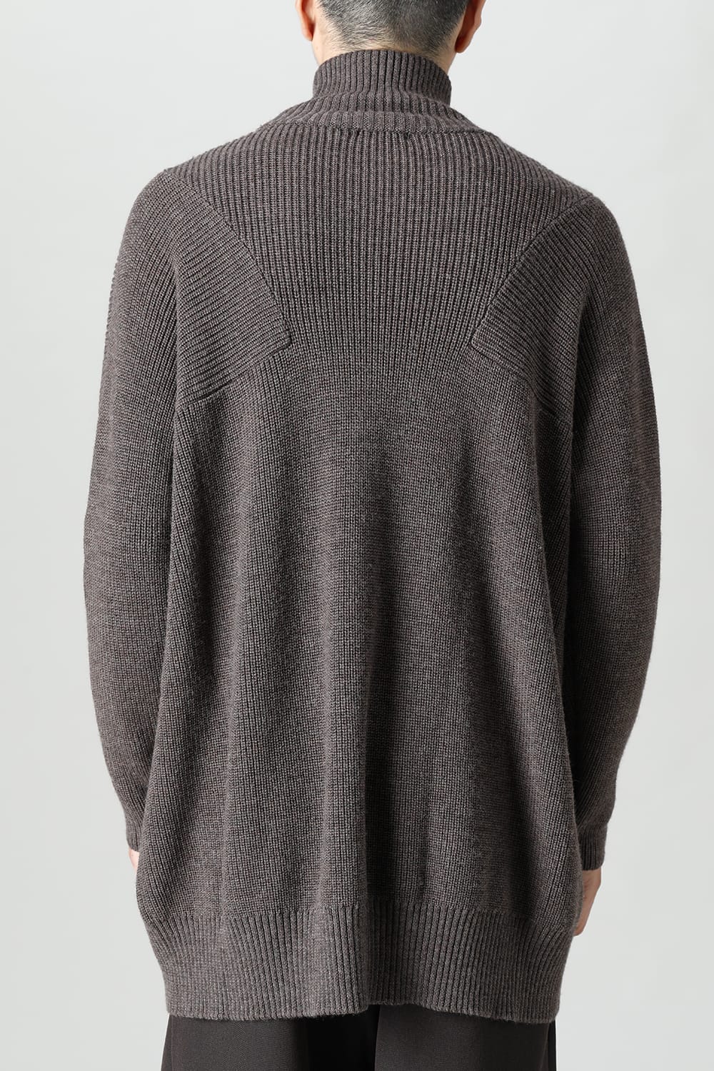 Knit High neck long sleeve Merino wool Otter Gray