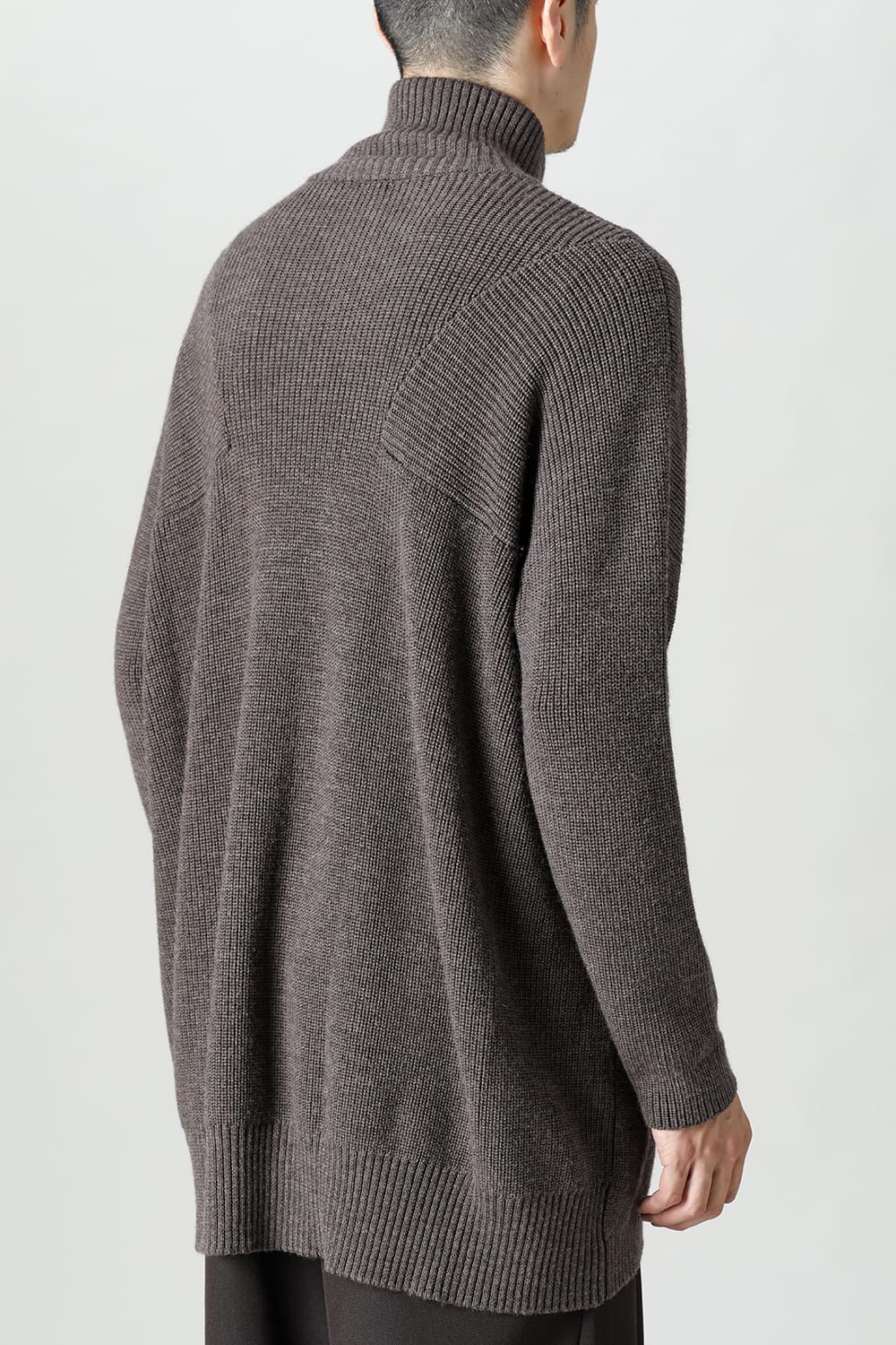 Knit High neck long sleeve Merino wool Otter Gray