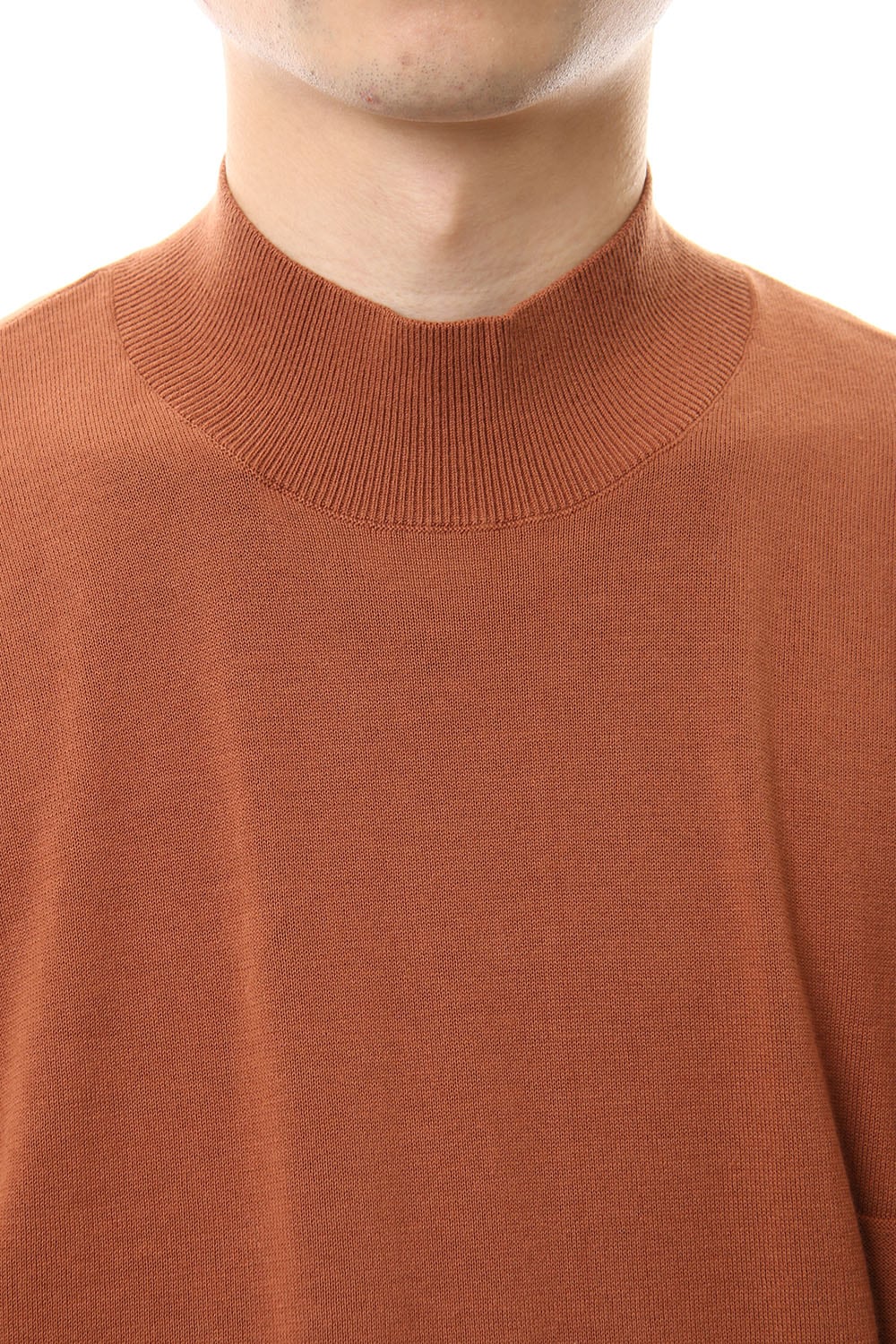 Knit high neck Cotton Hazel