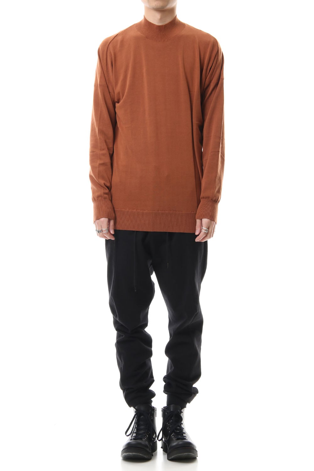 Knit high neck Cotton Hazel