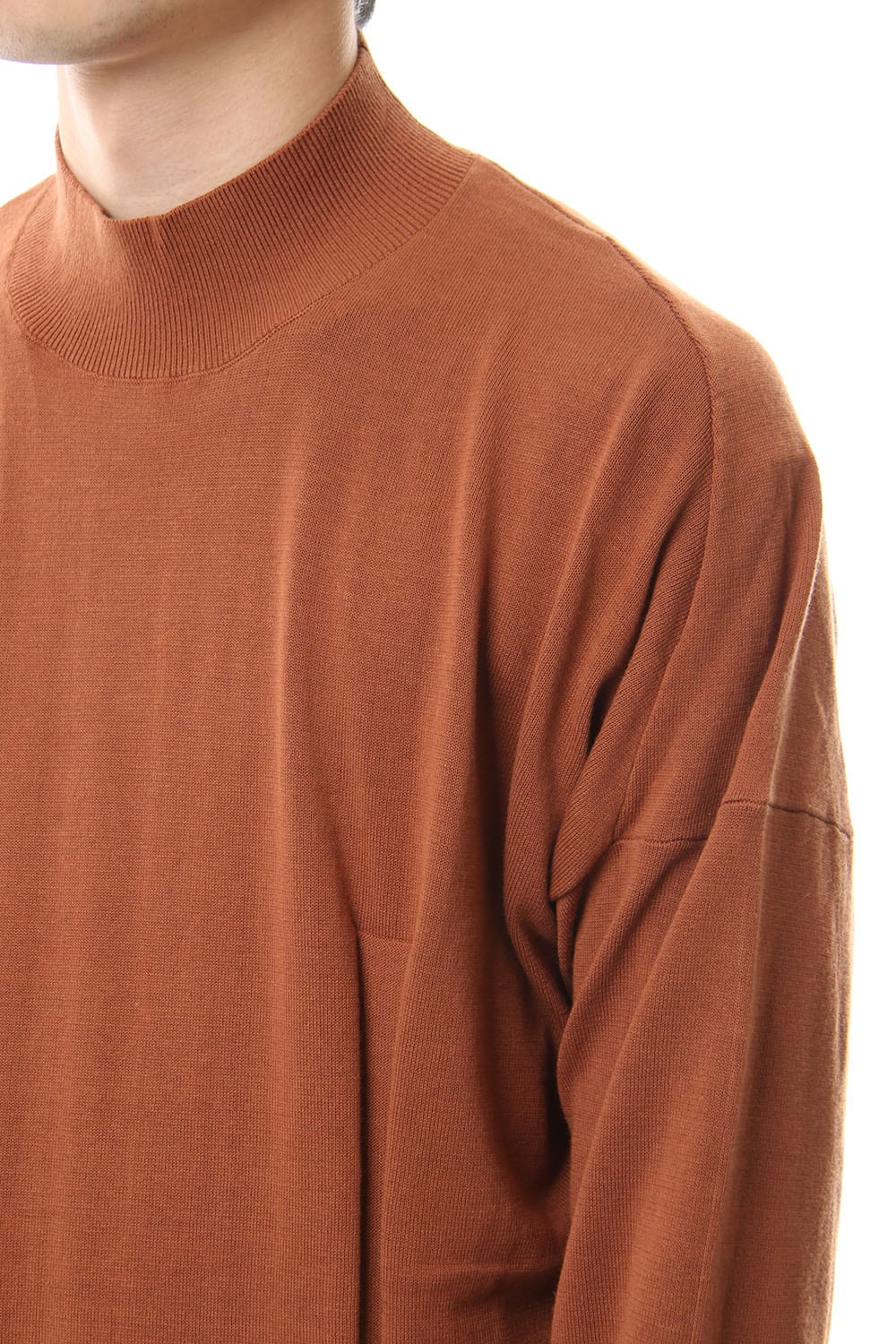 Knit high neck Cotton Hazel