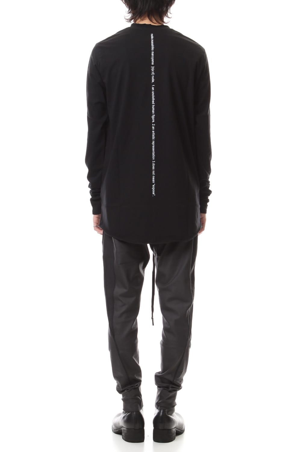 DUDE BACK PRINT L/S T-SHIIRT Black