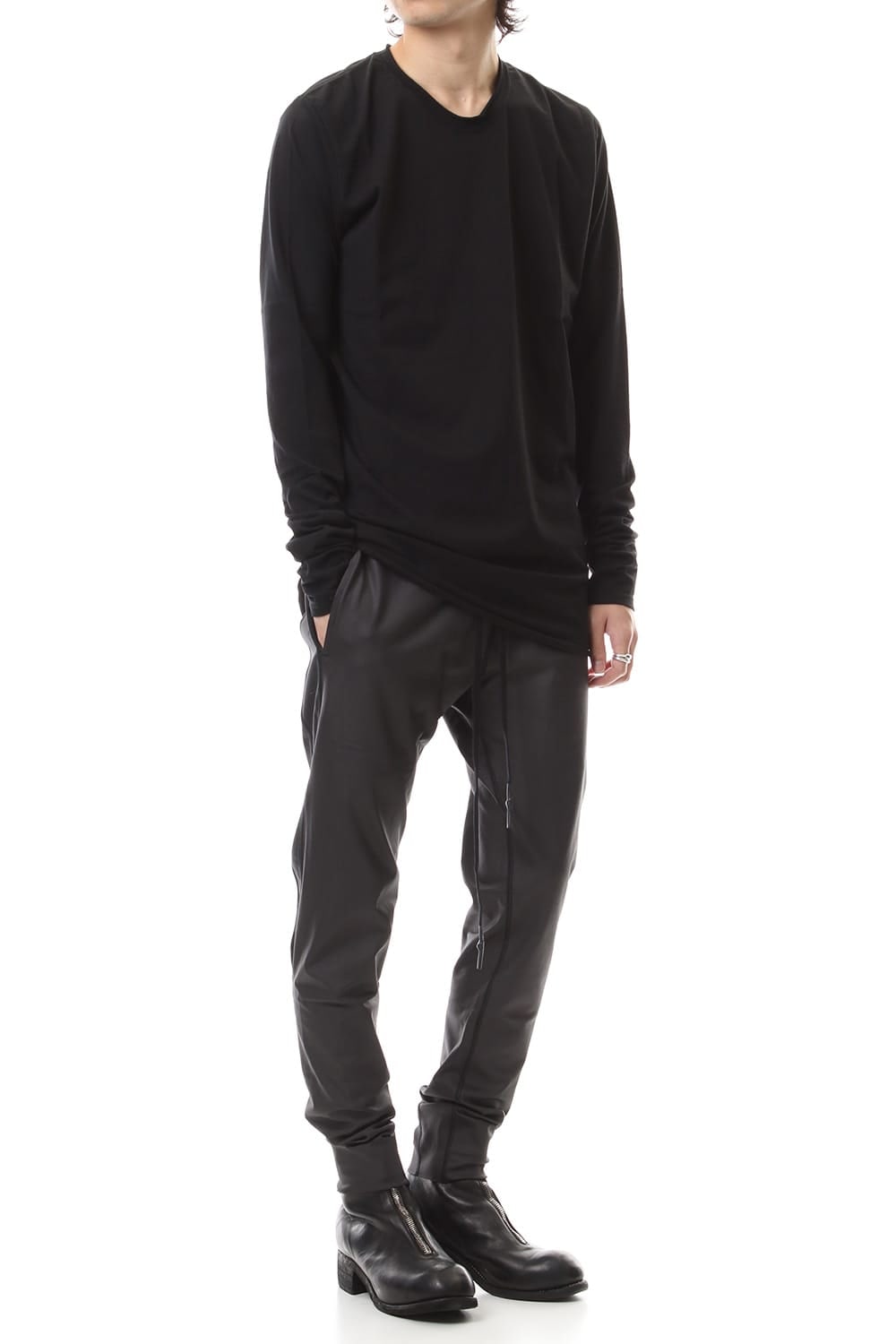 DUDE BACK PRINT L/S T-SHIIRT Black