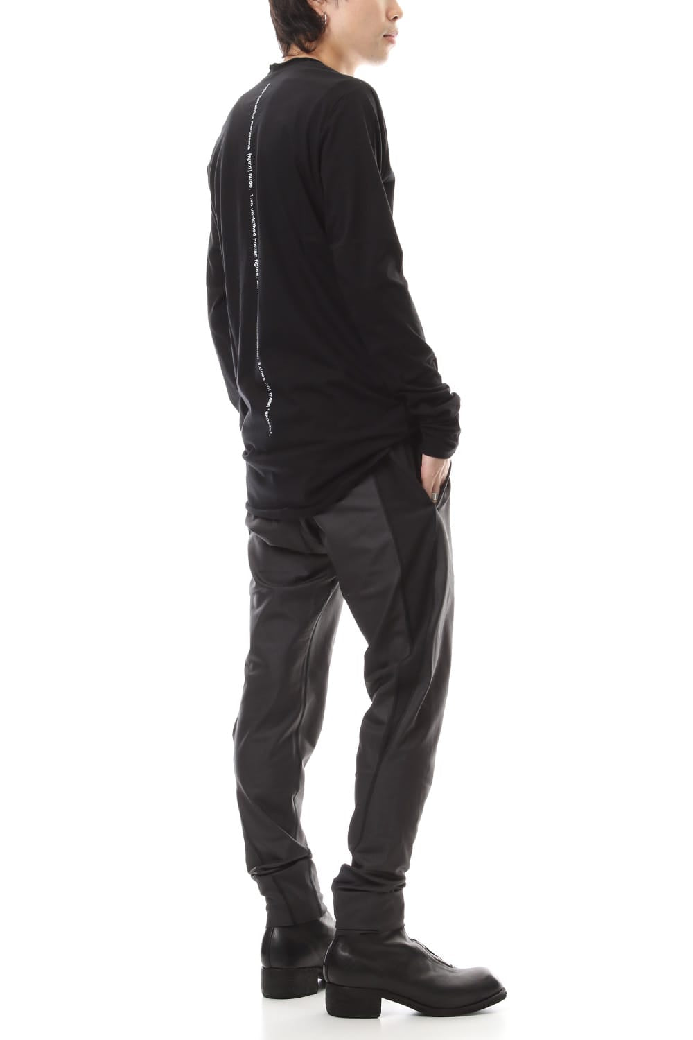 DUDE BACK PRINT L/S T-SHIIRT Black