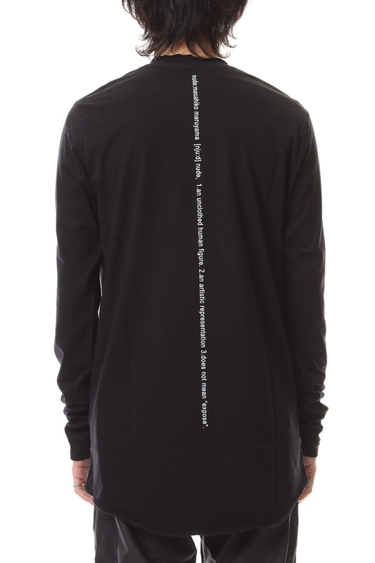 DUDE BACK PRINT L/S T-SHIIRT Black
