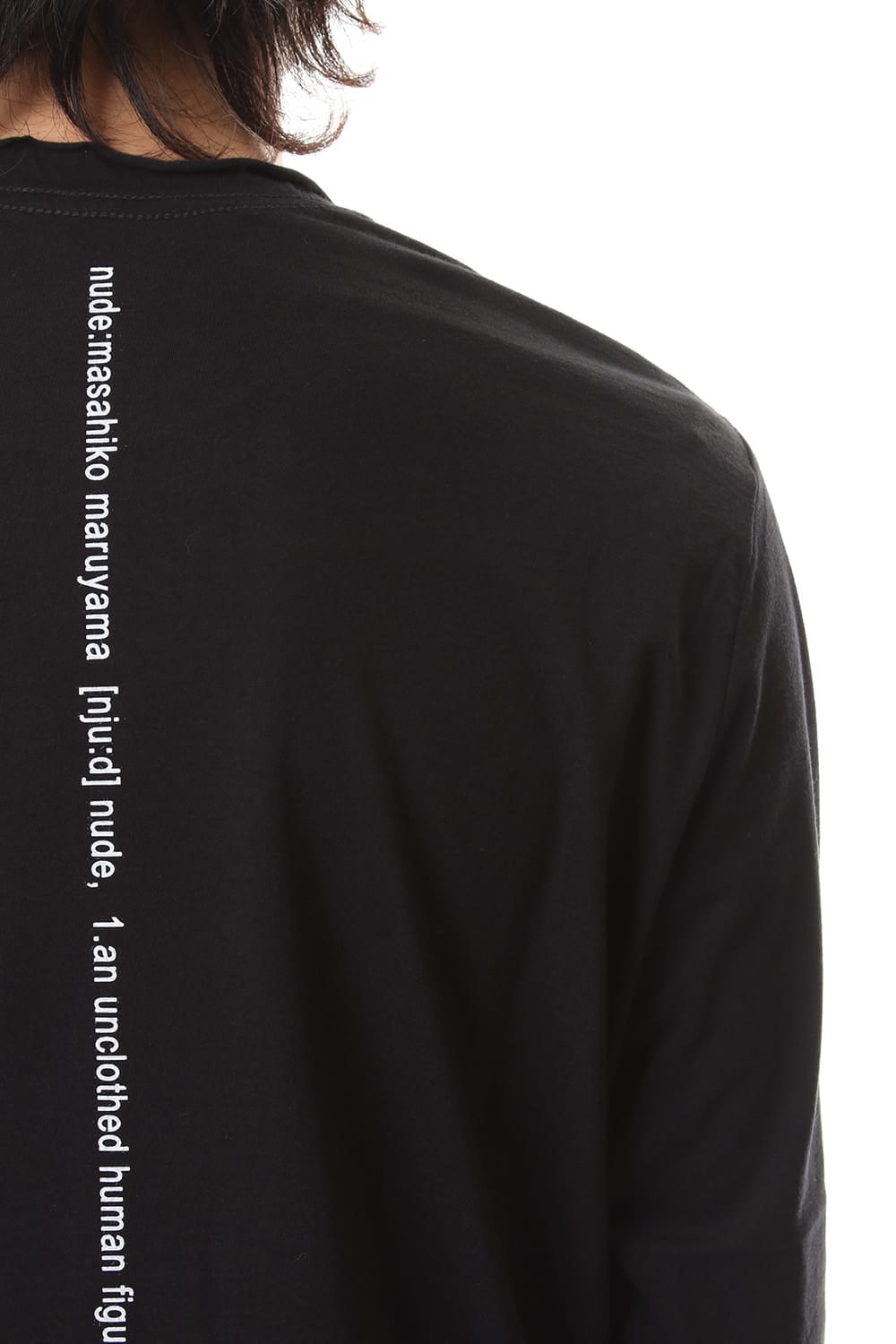 DUDE BACK PRINT L/S T-SHIIRT Black