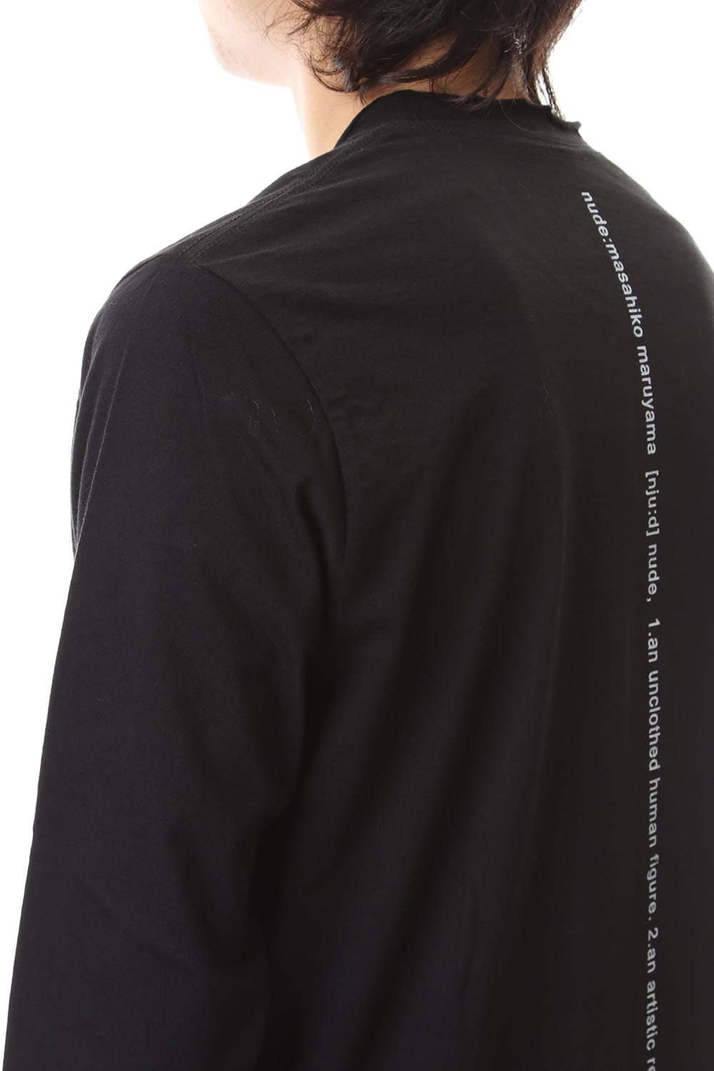 DUDE BACK PRINT L/S T-SHIIRT Black