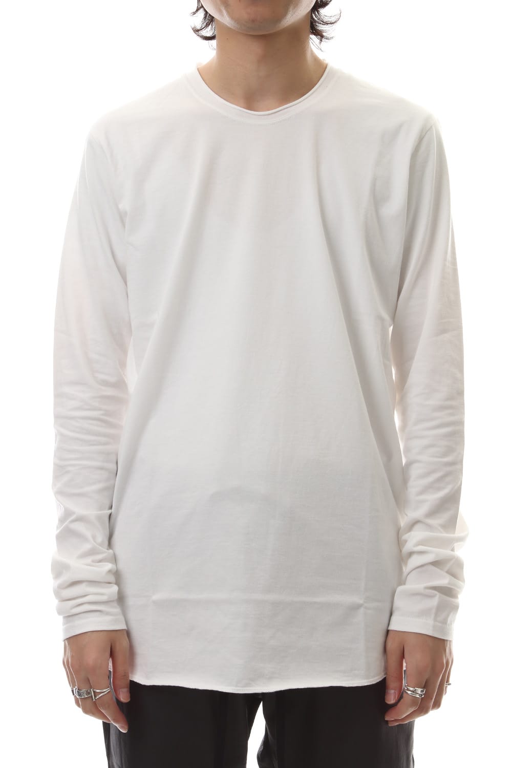 DUDE BACK PRINT L/S T-SHIIRT White