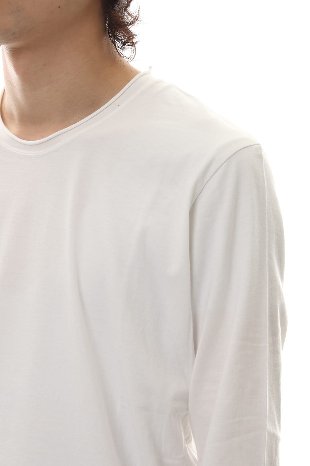 DUDE BACK PRINT L/S T-SHIIRT White