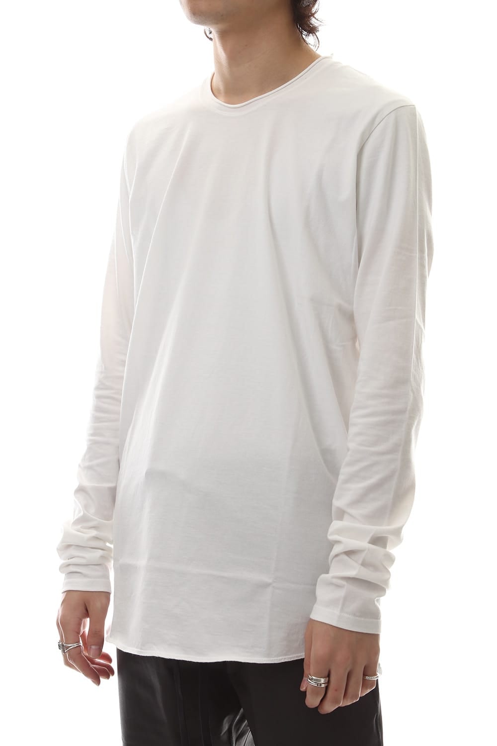 DUDE BACK PRINT L/S T-SHIIRT White