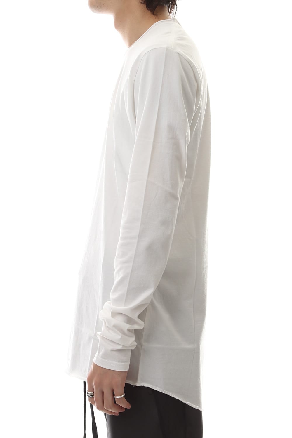 DUDE BACK PRINT L/S T-SHIIRT White