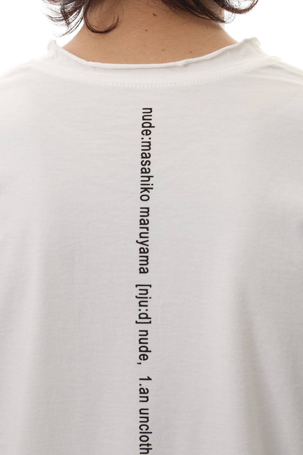 DUDE BACK PRINT L/S T-SHIIRT White