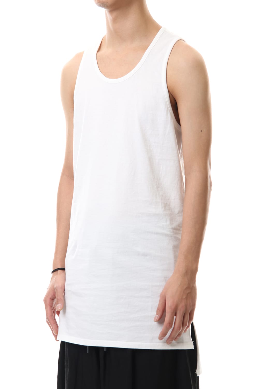NUDE BACK PRINT TANK TOP White