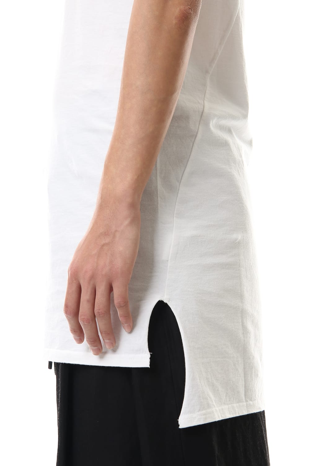 NUDE BACK PRINT TANK TOP White