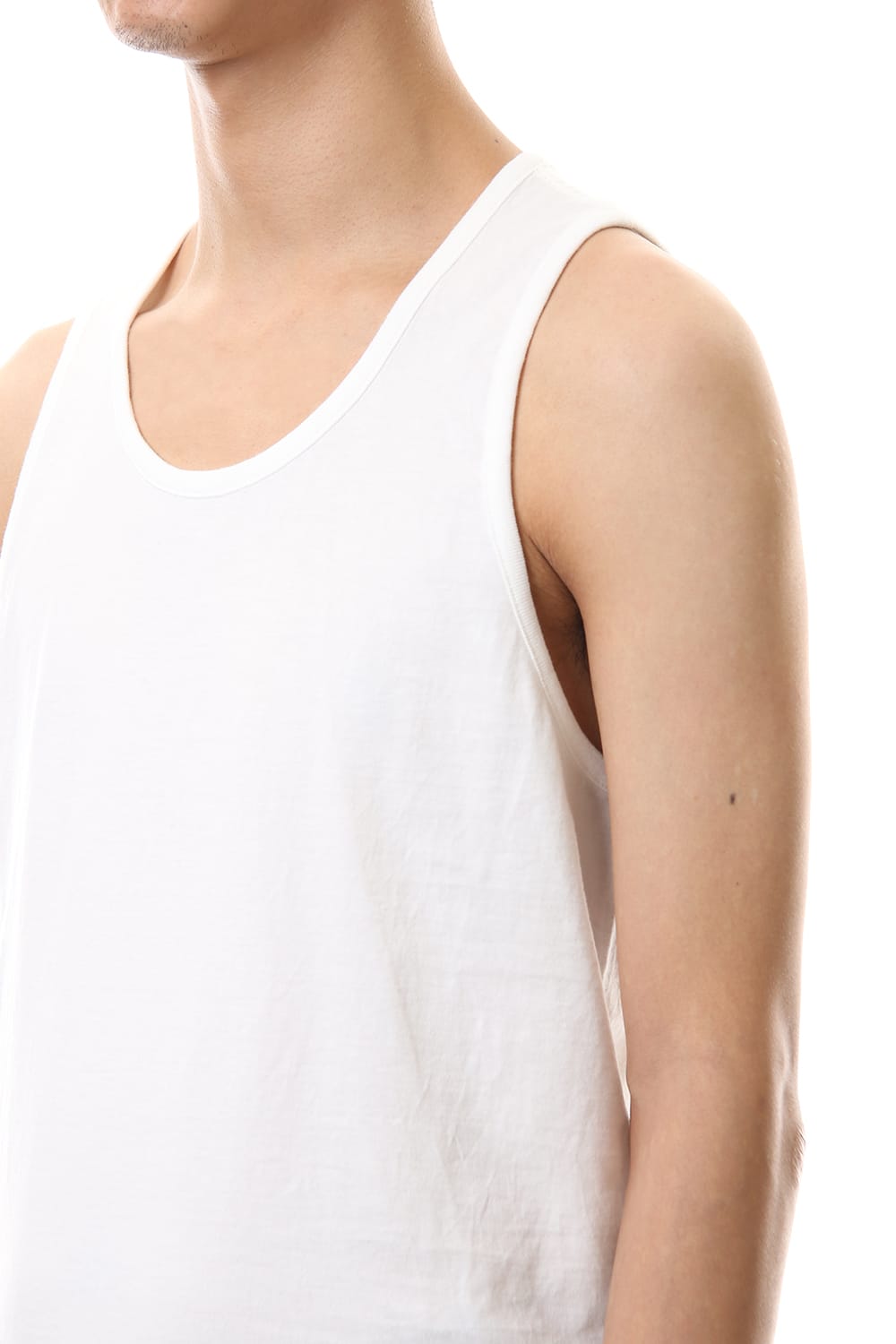 NUDE BACK PRINT TANK TOP White