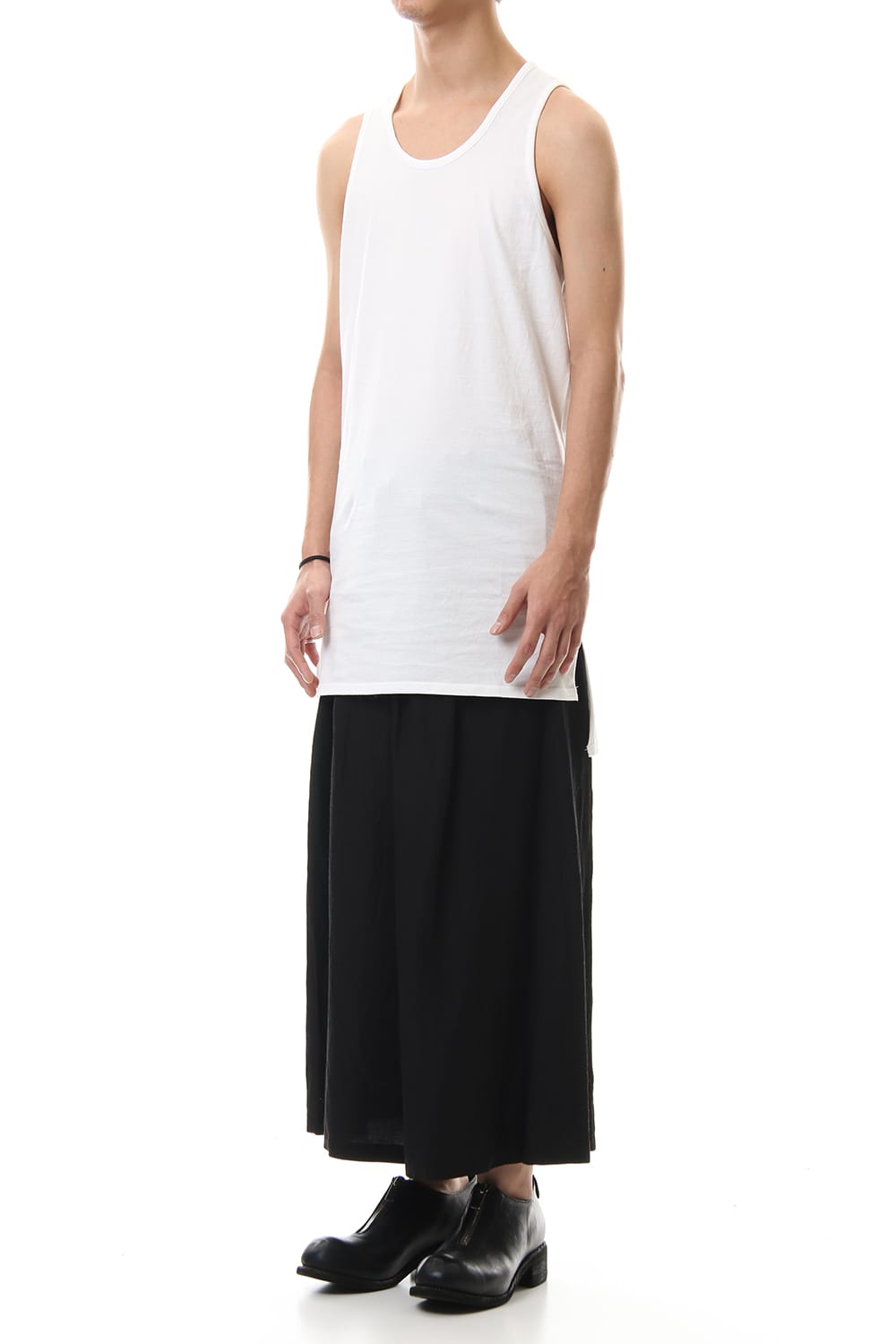 NUDE BACK PRINT TANK TOP White