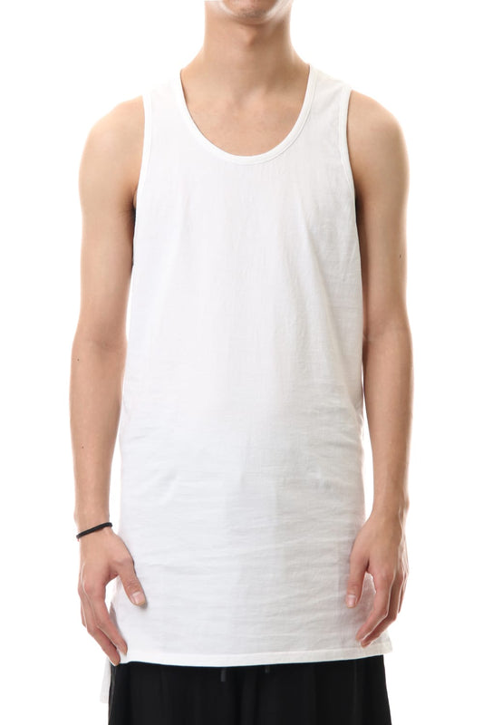 NUDE BACK PRINT TANK TOP White