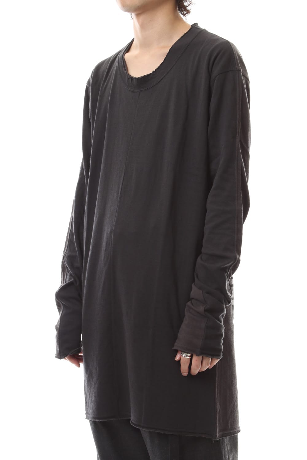 GRADATED GREY BACK PRINT  T-SHIIRT