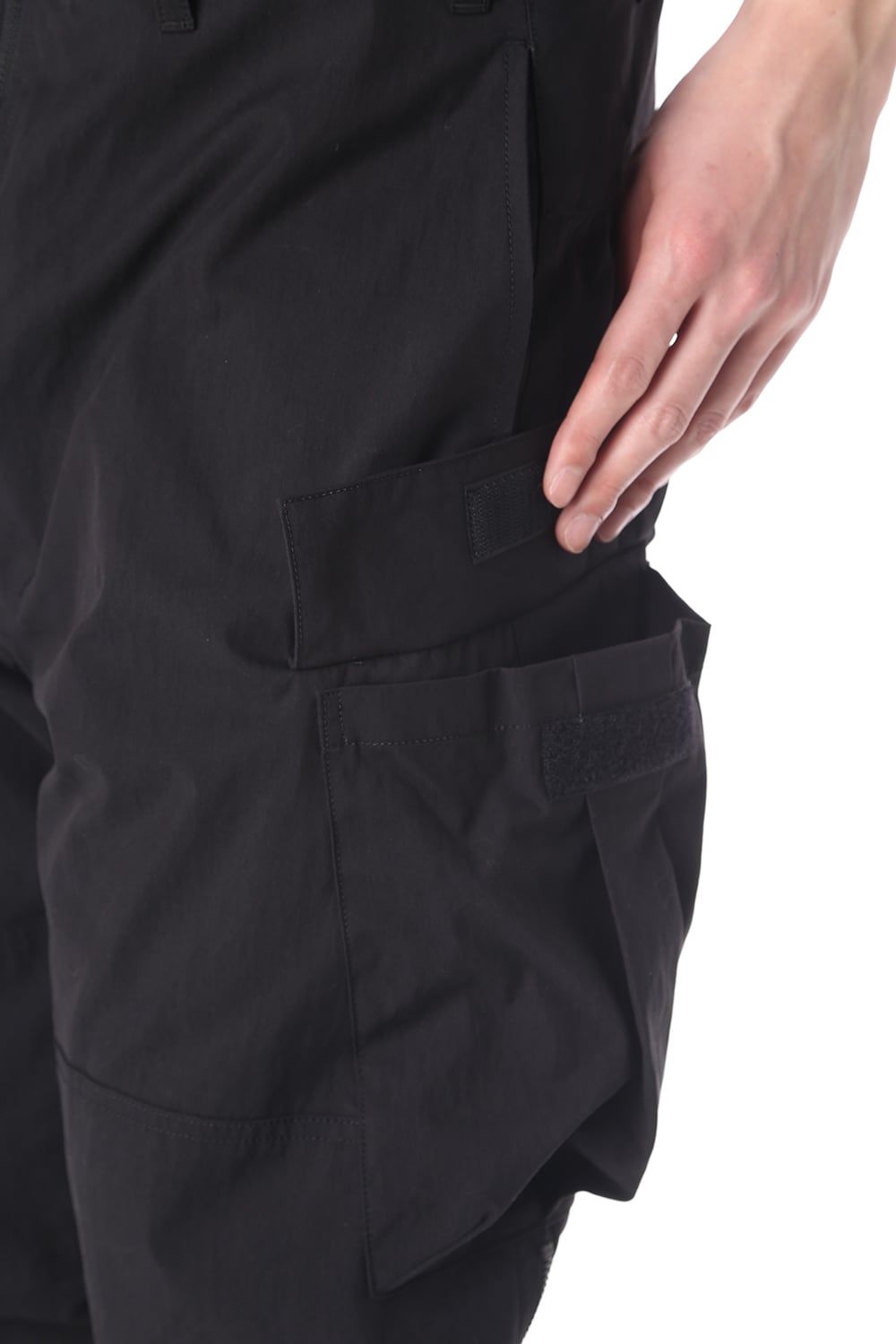 HIGH WAIST PANTS W/LEATHER SUSPENDER