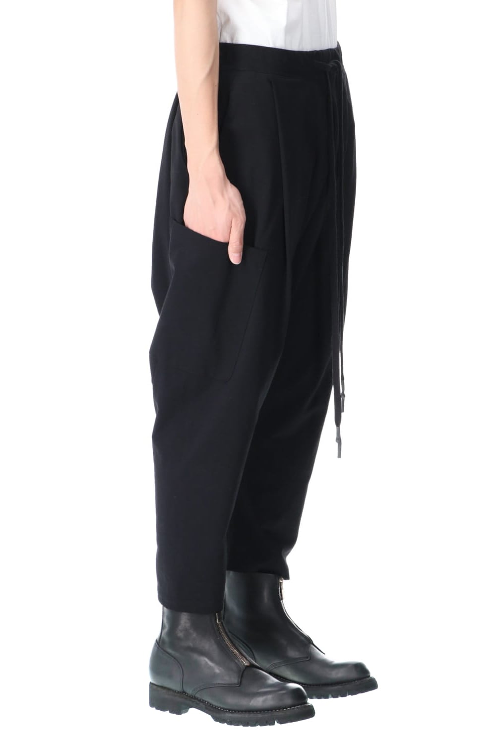 Cropped Sarouel Sweat Pants