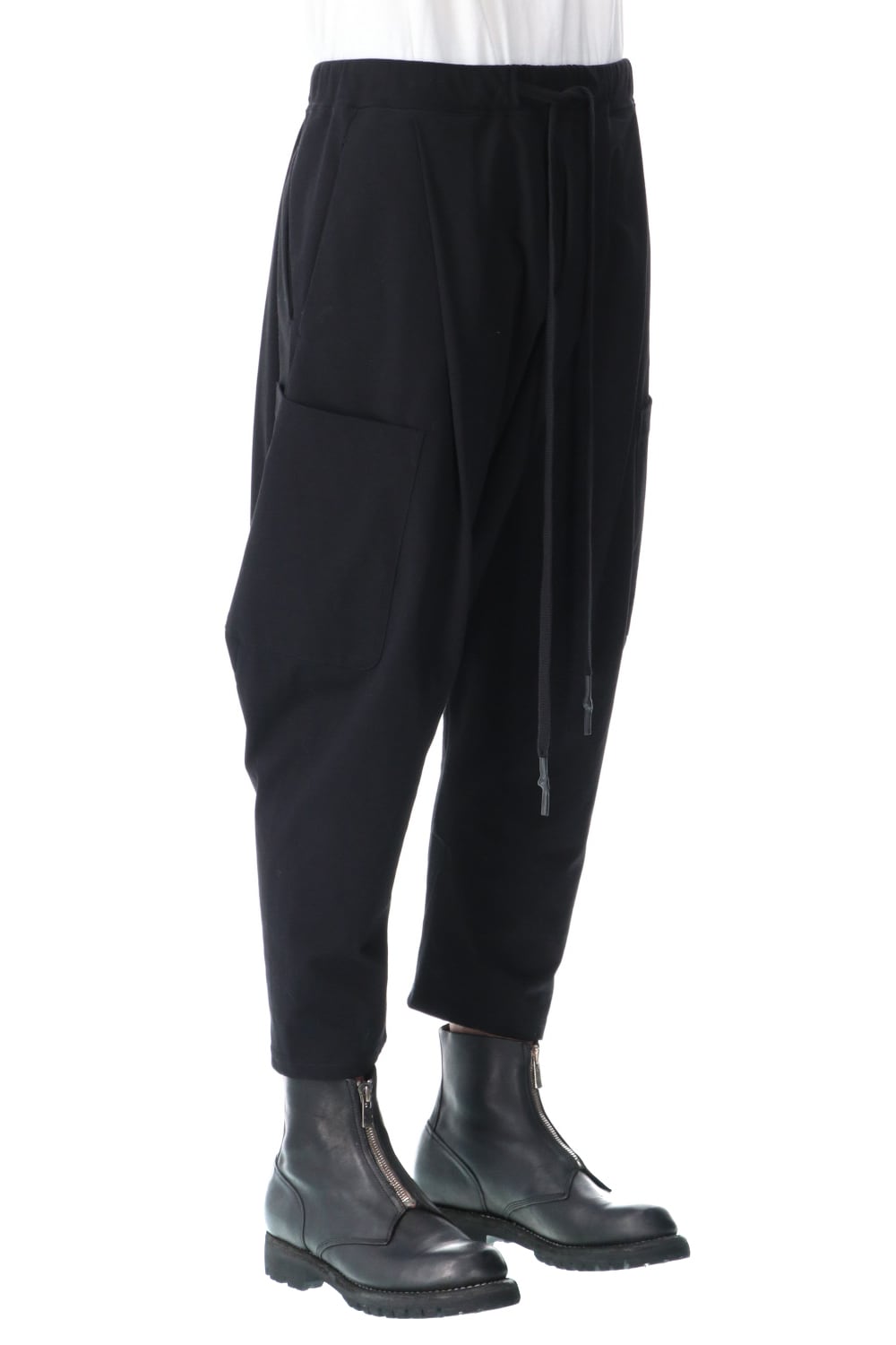Cropped Sarouel Sweat Pants
