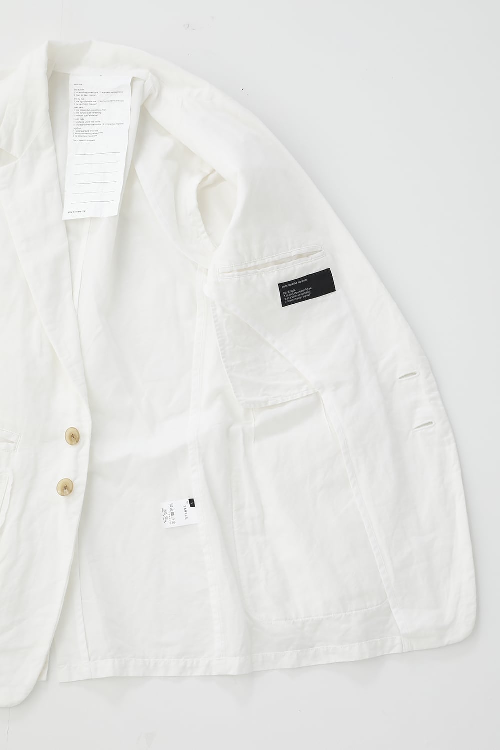 2ボタン ジャケット Off White