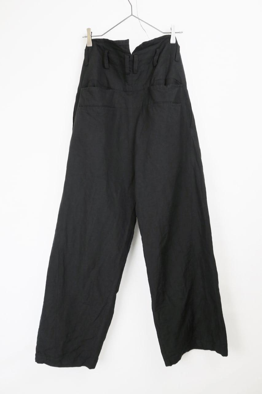 2 Tucks Wide Pants Black