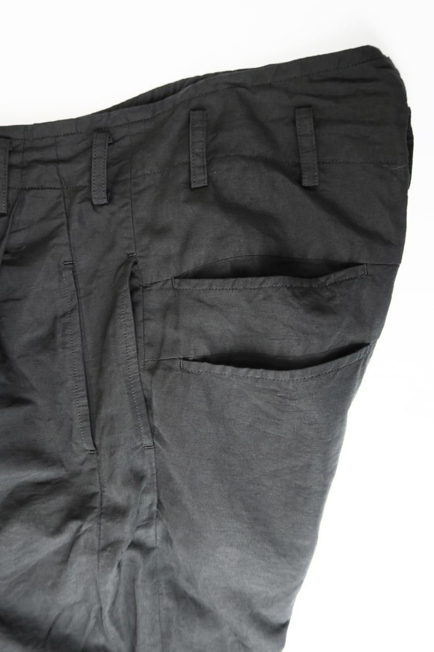 2 Tucks Wide Pants Black