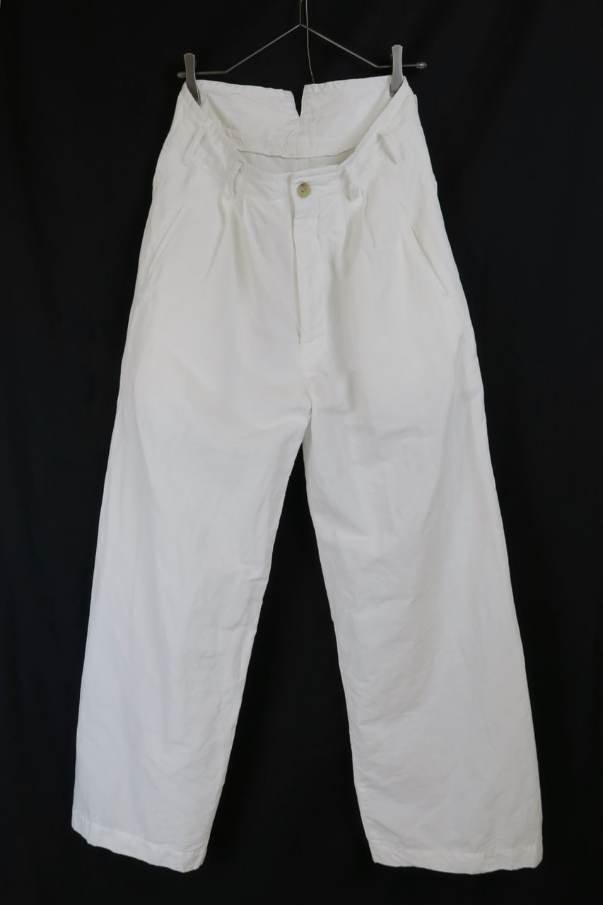 2 Tucks Wide Pants Off White