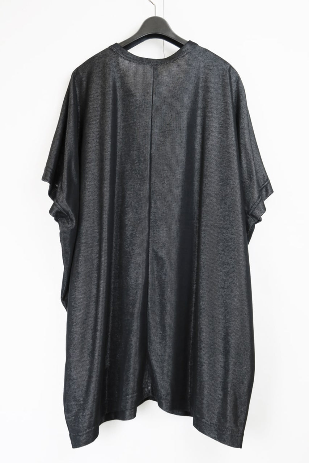 Over Size Pullover w/Long Tshirt Black/Silver