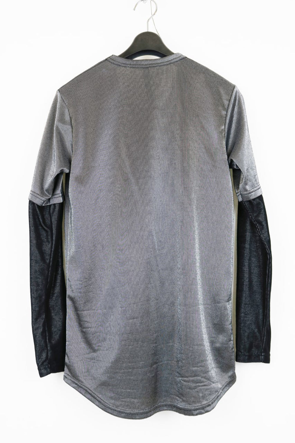 Long Sleeve T shirt Silver/Black