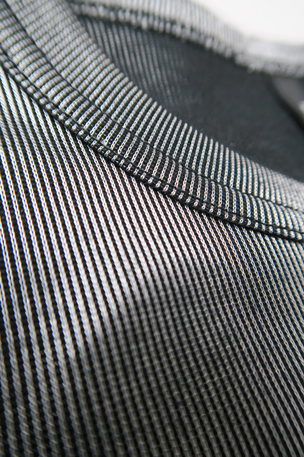 Long Sleeve T shirt Silver/Black