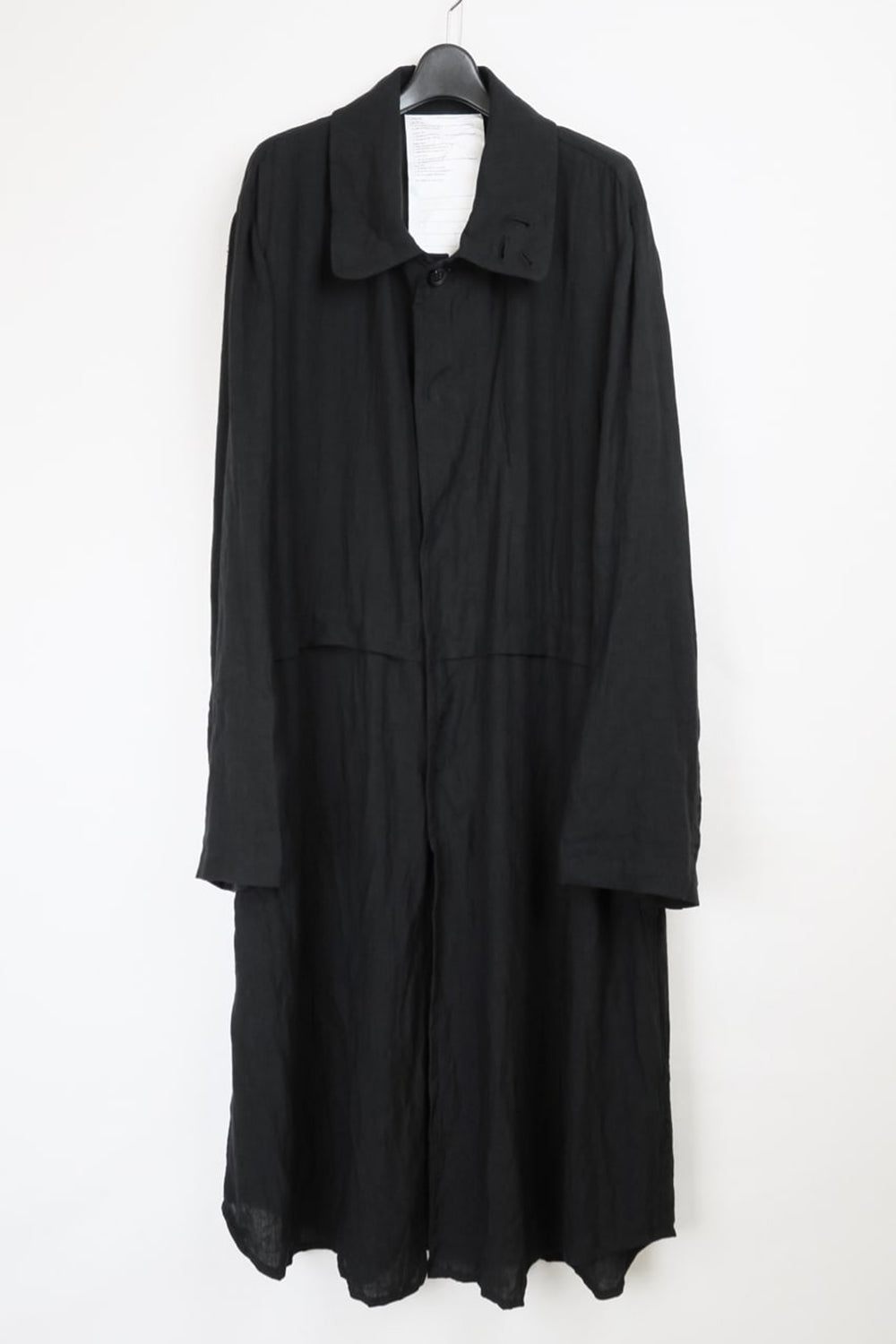 Oversized Long Coat Black