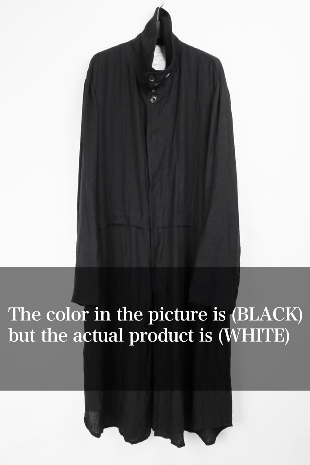 Oversized Long Coat Off White