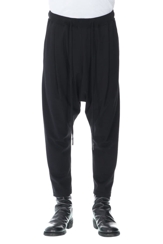 Drop crotch Cropped Tuck pants