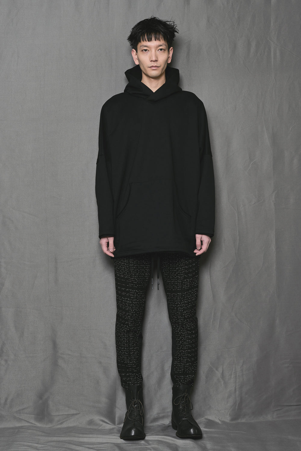 Fleecy Knit Oversized Hoodie