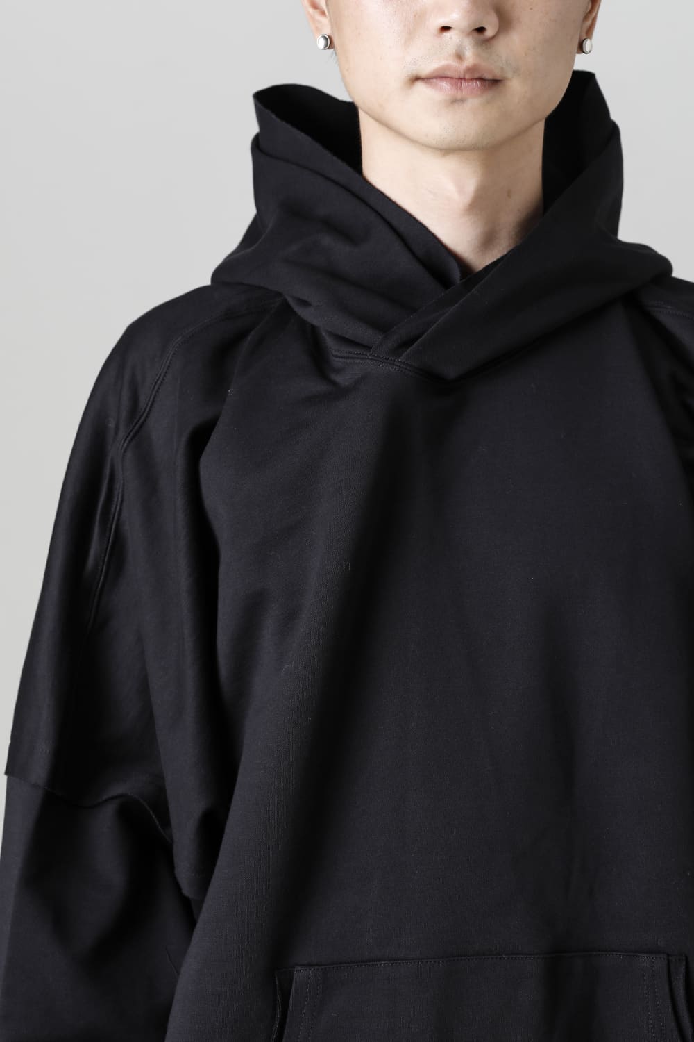 Fleecy Knit Oversized Hoodie