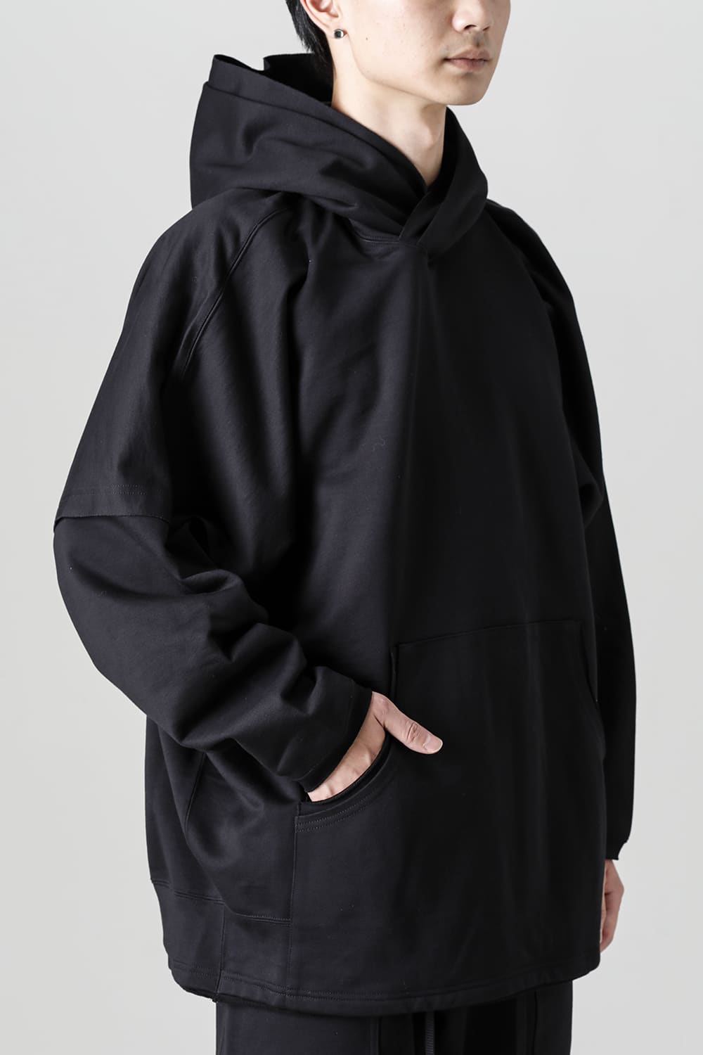 Fleecy Knit Oversized Hoodie