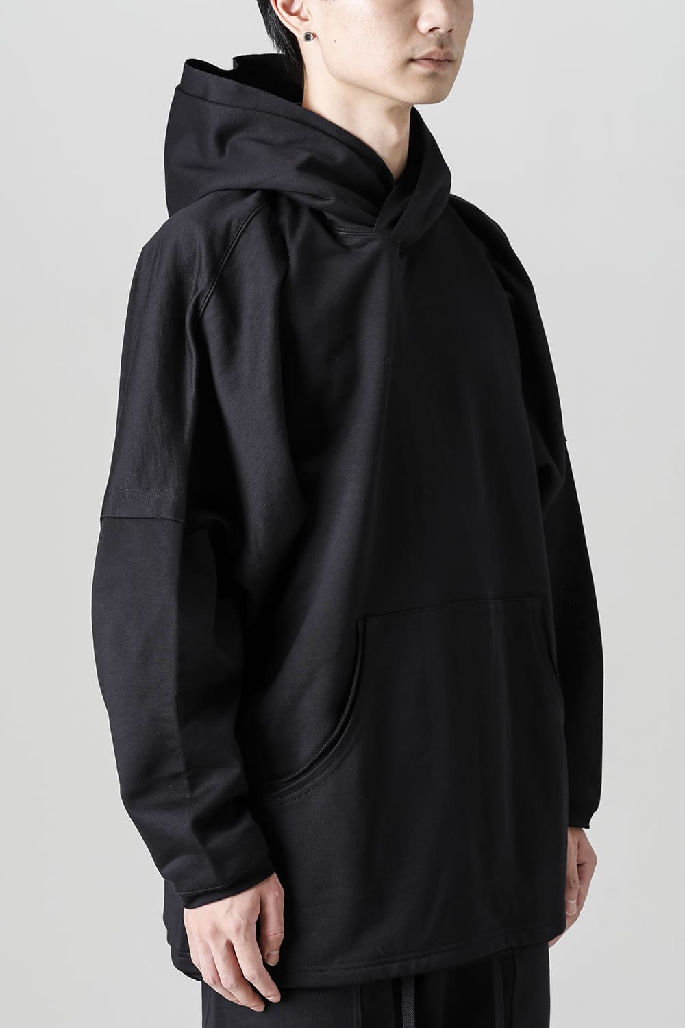 Fleecy Knit Oversized Hoodie